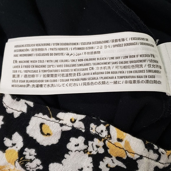 Abercrombie & Fitch Women Boho Floral Gauze High Low Midi Dress Size S Tie Front - Picture 8 of 12